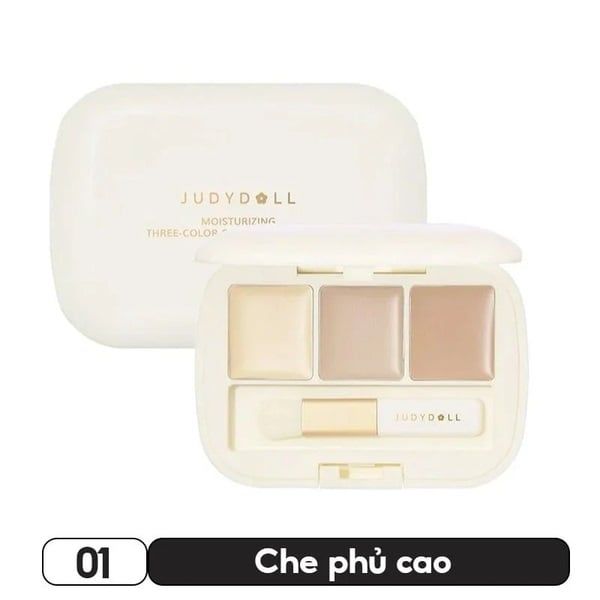 Bảng Che Khyết Điểm Judydoll Moisturizing 3-Color Concealer Palette 3 Màu 2.7g