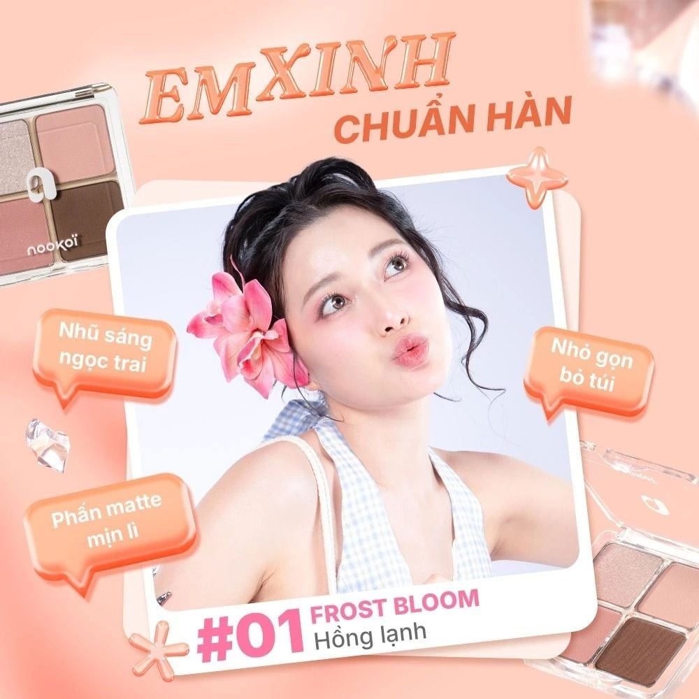 Bảng Phấn Mắt Nookoi 4 Ô Just Me Eyeshadow