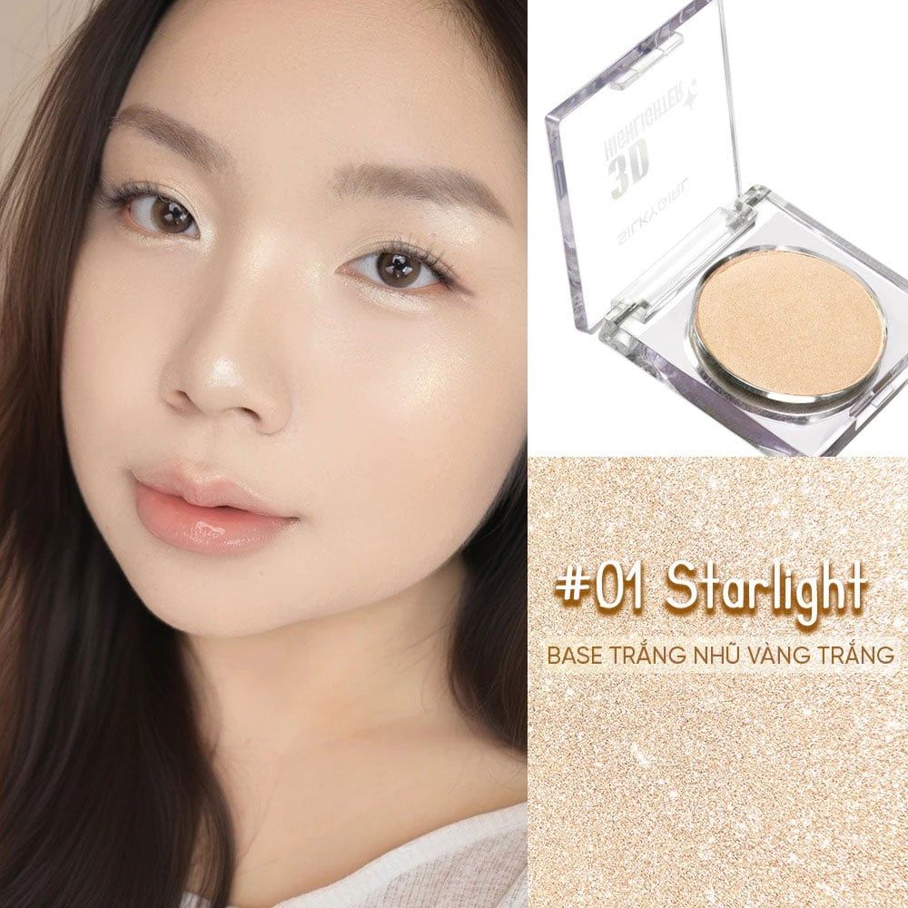 Phấn Bắt Sáng Silkygirl 3D Highlighter 01 Starlight