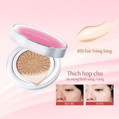 Phấn nước chống nắng lâu trôi Silkygirl serum cushion spf50+