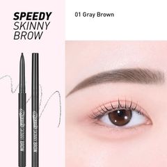Chì Kẻ Mày Peripera Speedy Skinny Brown