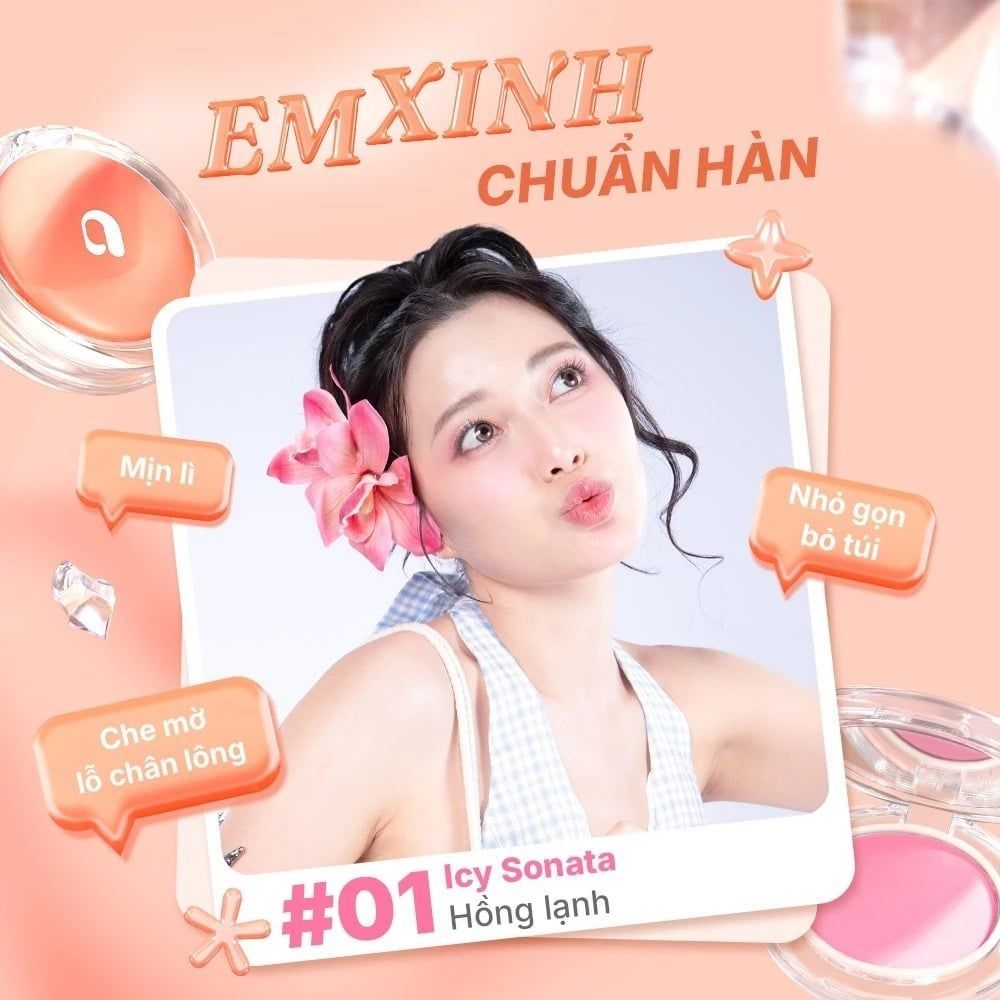 Phấn Má Hồng Nookoi Golden Blush Mịn Lì Tự Nhiên