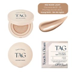 Phấn Nước Căng Bóng Chống Nắng TAG Dewy Skin Cushion SPF50+ PA+++