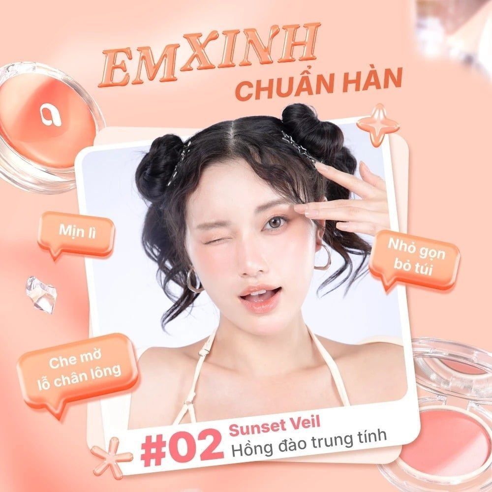 Phấn Má Hồng Nookoi Golden Blush Mịn Lì Tự Nhiên