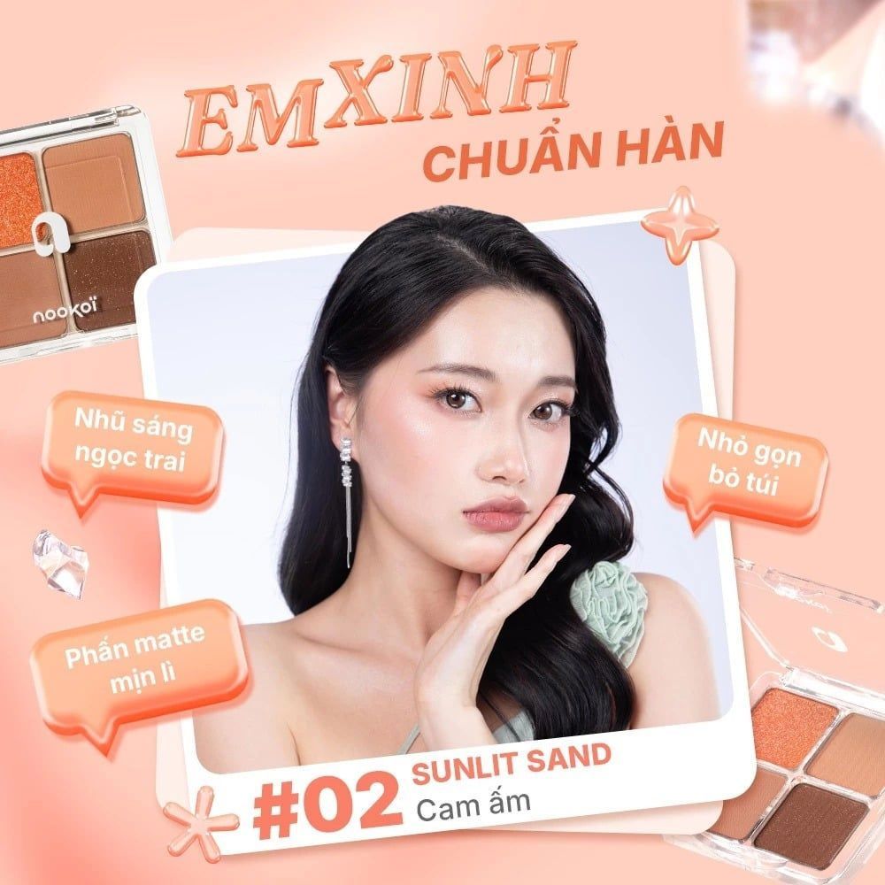 Bảng Phấn Mắt Nookoi 4 Ô Just Me Eyeshadow