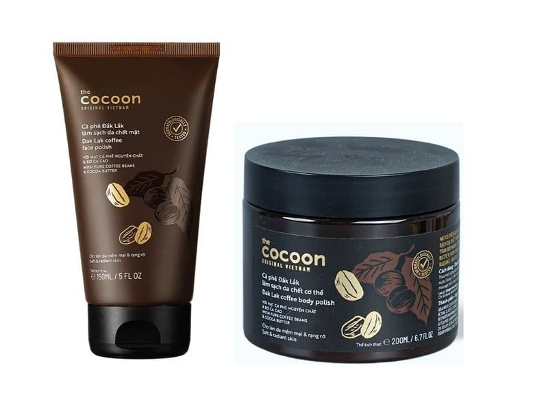 Combo Tẩy da chết mặt + Body Cocoon cà phê Đắk Lắk 150ml