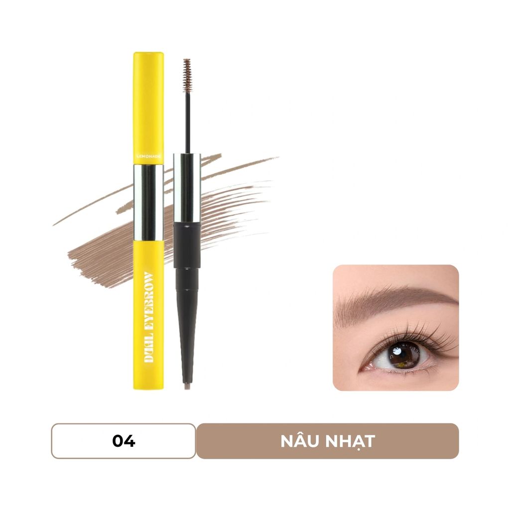 Chì Kẻ Mày Hai Đầu Tiện Lợi Cho Lông Mày Hoàn Hảo Lemonade Want It Got It Dual Eyebrow
