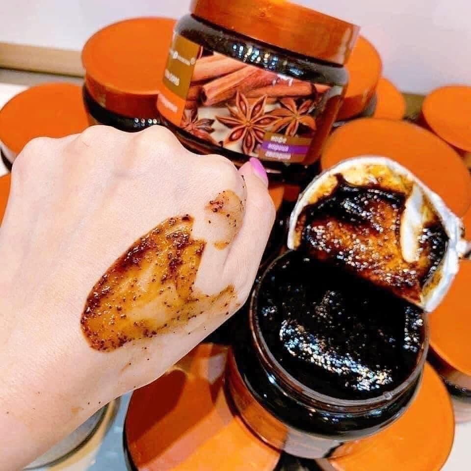 Tẩy Da Chết Toàn Thân Exclusive Cosmetic Quế Hồi Cafe 380g