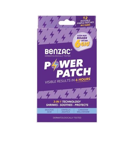 Miếng dán mụn BENZAC Power Patch 3-in-1 Spot Control
