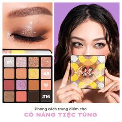 Bảng Phấn Mắt Lemonade 16 Ô Siêu Mềm Mịn, Bền Màu, Lâu Trôi Aesthetic Eyeshadow Palette version 2
