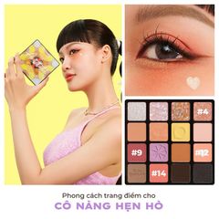 Bảng Phấn Mắt Lemonade 16 Ô Siêu Mềm Mịn, Bền Màu, Lâu Trôi Aesthetic Eyeshadow Palette version 2