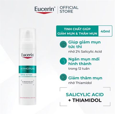 (New)Serum Eucerin dermopure triple action giảm mụn mờ thâm 40ml