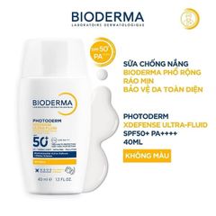 Kem chống nắng Bioderma photoderm xdefense ultra-fluid spf50+ 40ml