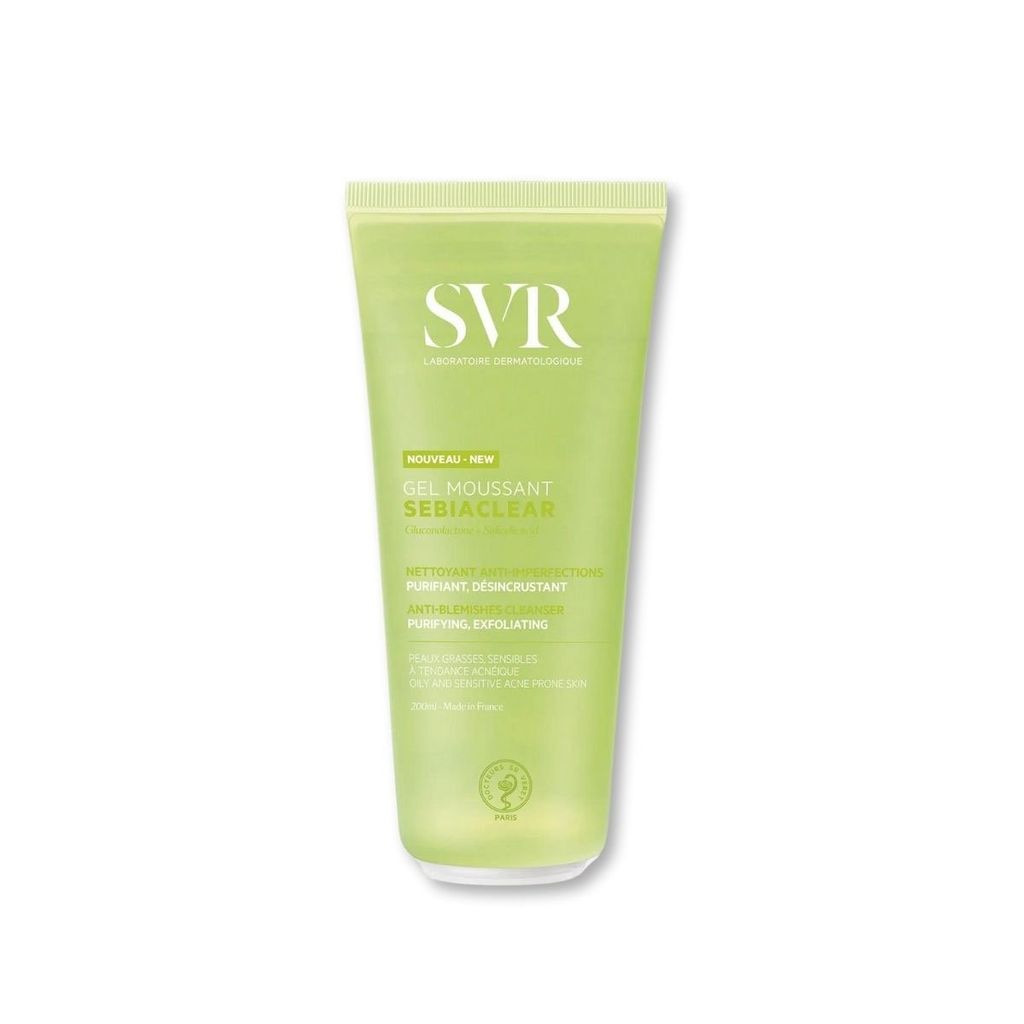 Gel Rửa Mặt dành cho da dầu mụn SVR Sebiaclear Gel Moussant