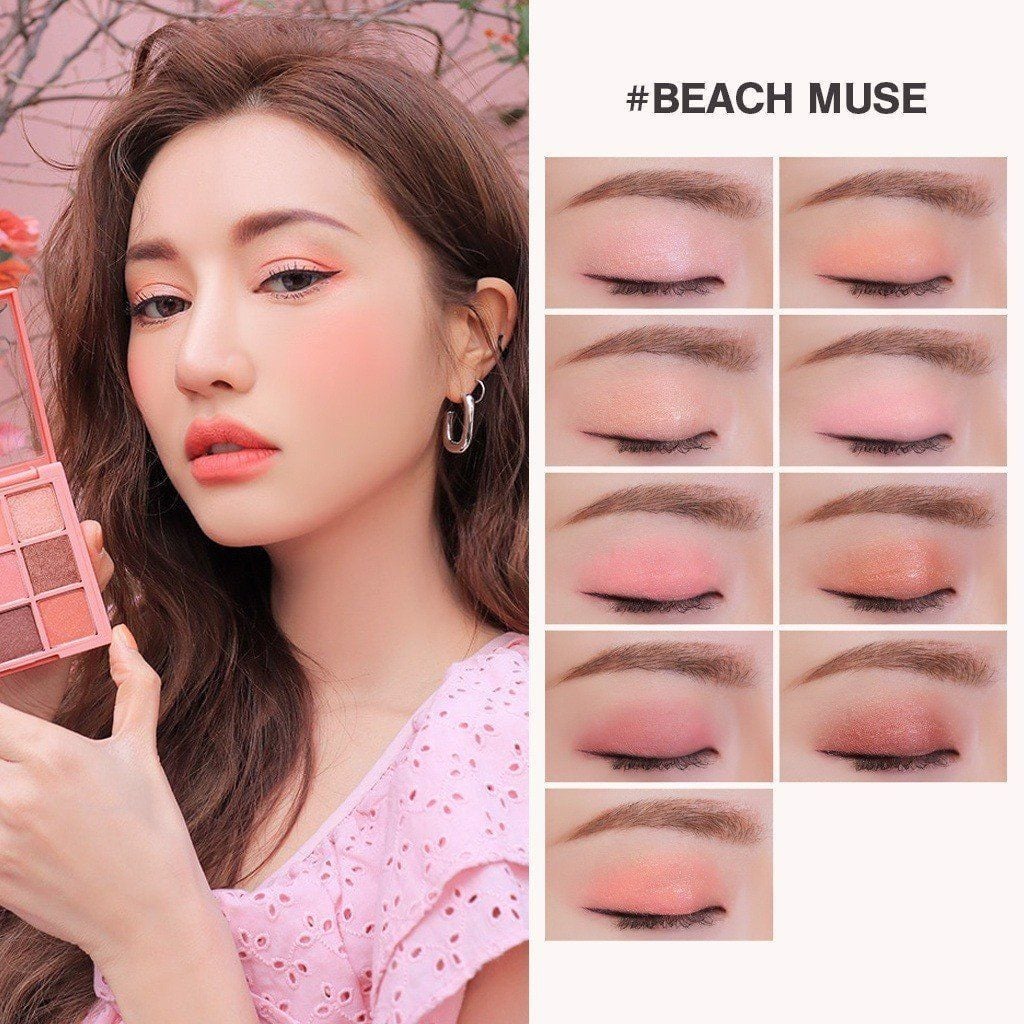 Bảng Phấn Mắt 9 Màu 3CE Multi Eye Color Palette - Beach Muse 8.2g