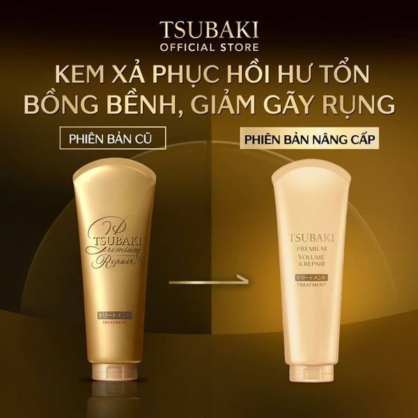 Kem Xả Hỗ Trợ Phục Hồi Hạn Chế Rụng Tóc Tsubaki Premium Repair Treatment