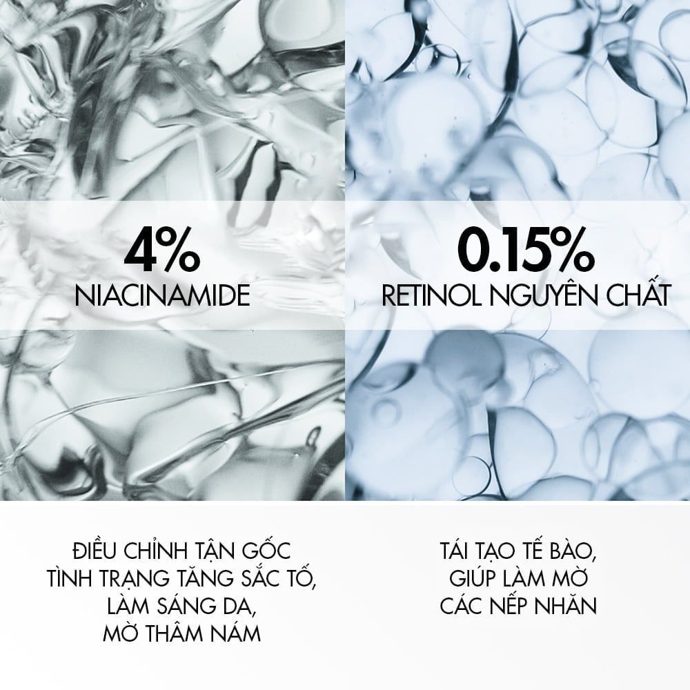 Kem Dưỡng Giúp Mờ Thâm Nám Và Giúp Da Sáng Khỏe Vichy Lifactiv B3 Pure Retinol Cream Night 50ml.