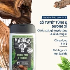 Sữa Tắm 92% Hữu Cơ Le Petit Marseillais 4in1 For Men 250ml