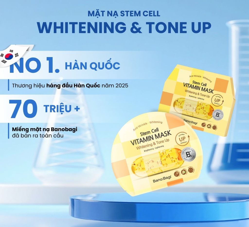Mặt Nạ Tế Bào Gốc Banobagi Stem Cell Vitamin Mask 30g