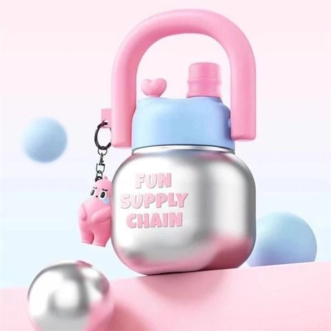 (Gift)Cốc Nước Uống Đôi Di Động 800ml