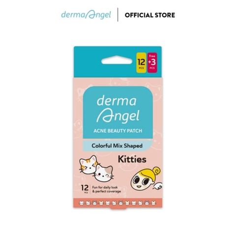 Miếng Dán Mụn Derma Angel Acne Beauty Patch 12 Miếng - Kitties