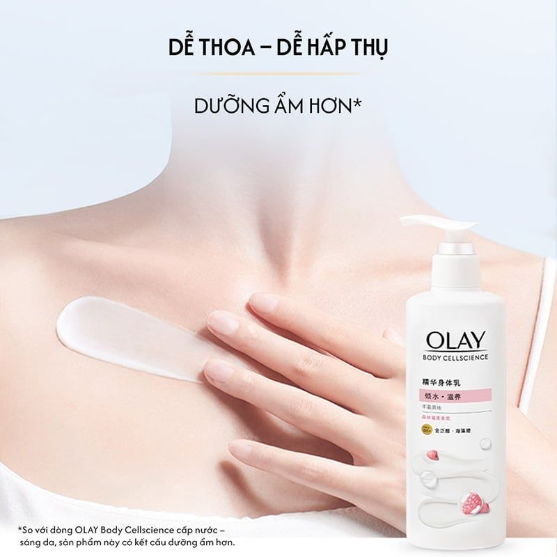 Sữa Dưỡng Thể OLAY Sáng Da, Dưỡng Ẩm Hương Nước Hoa Body Cellscience 260g