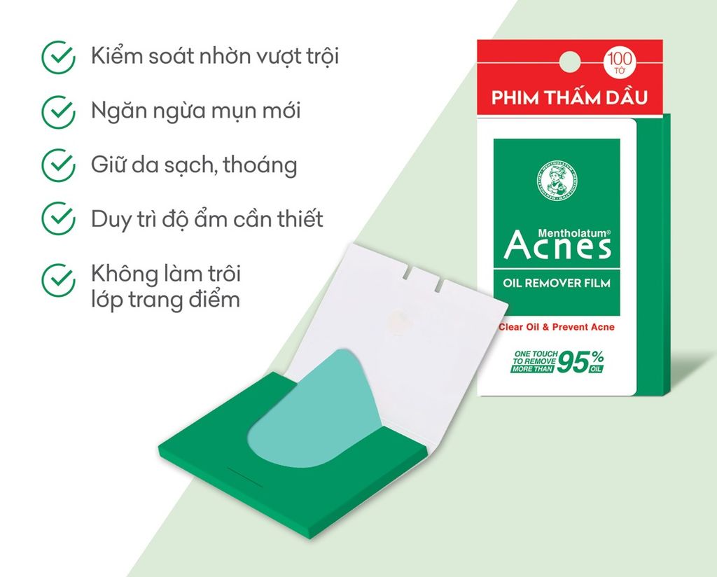 Phim Thấm Dầu Acnes Oil Remover Film 100 Tờ
