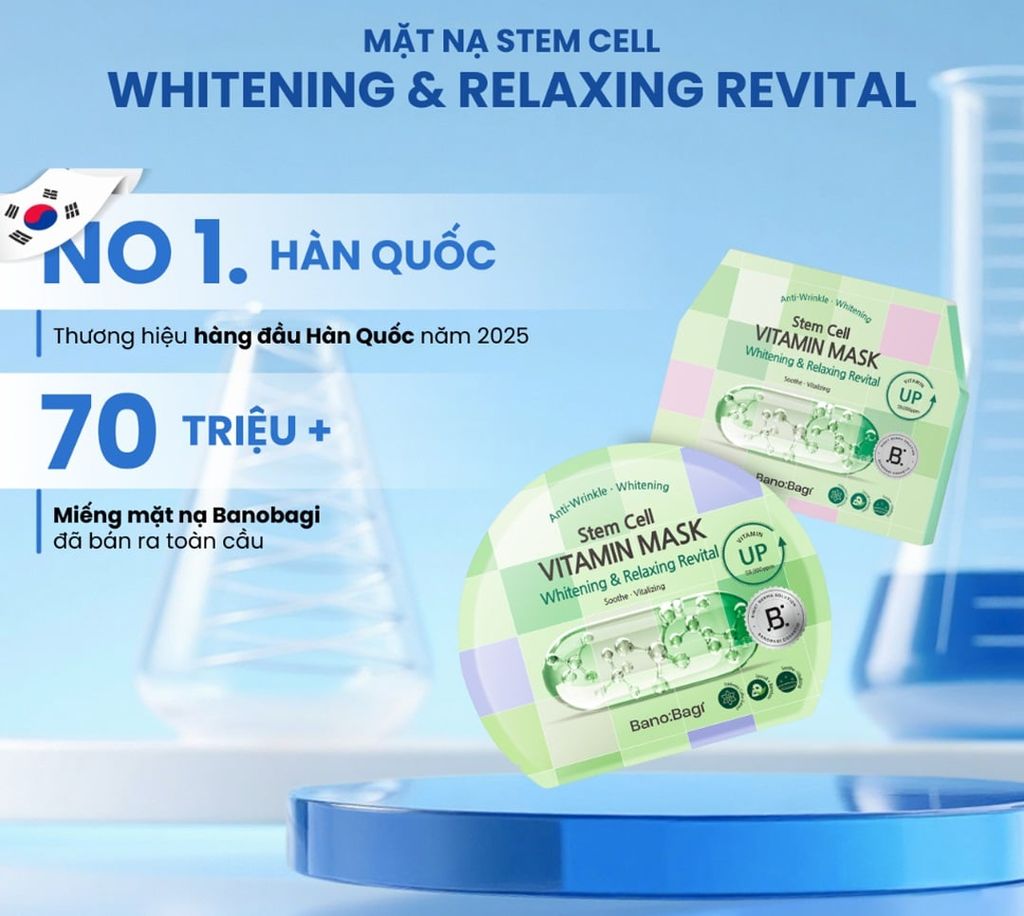 Mặt Nạ Tế Bào Gốc Banobagi Stem Cell Vitamin Mask 30g