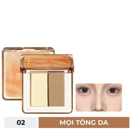 Phấn bắt sáng và tạo khối Judydoll highlight & contour 02 bản mini 2g