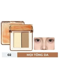 Phấn bắt sáng và tạo khối Judydoll highlight & contour 02 bản mini 2g