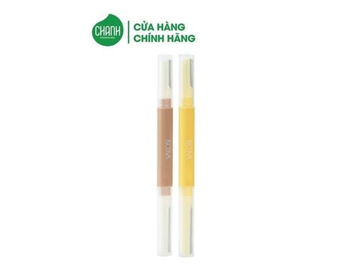 Dao Cạo Mày Vacosi 2 Đầu Vàng Nâu DC17 (Set 2 Cây)