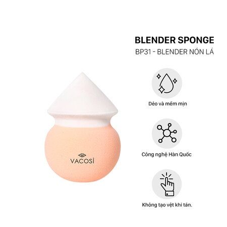 Bông Phấn Ướt Nón Lá Vacosi Lightpulb Sponge BP31