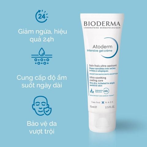 Gel Dưỡng Ẩm Bioderma Làm Dịu Cho Da Rất Khô 75ml