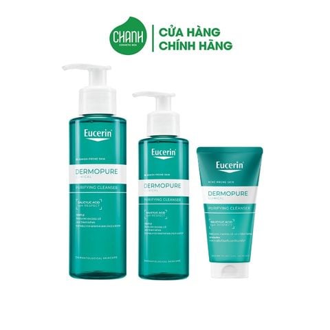 Gel Rửa Mặt Eucerin Dermopure Clinical cho Da Nhờn Mụn