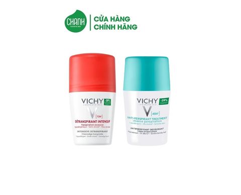 Lăn Khử Mùi Vichy Detranspirant Intensif 72H 48h Anti - Perspirant (50ml)
