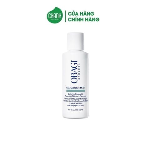Sữa rửa mặt trị mụn Obagi MD Daily Lightweight Foaming Blemish Cleanser 118ml
