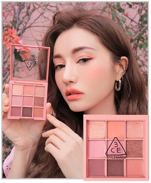 Bảng Phấn Mắt 9 Màu 3CE Multi Eye Color Palette - Beach Muse 8.2g