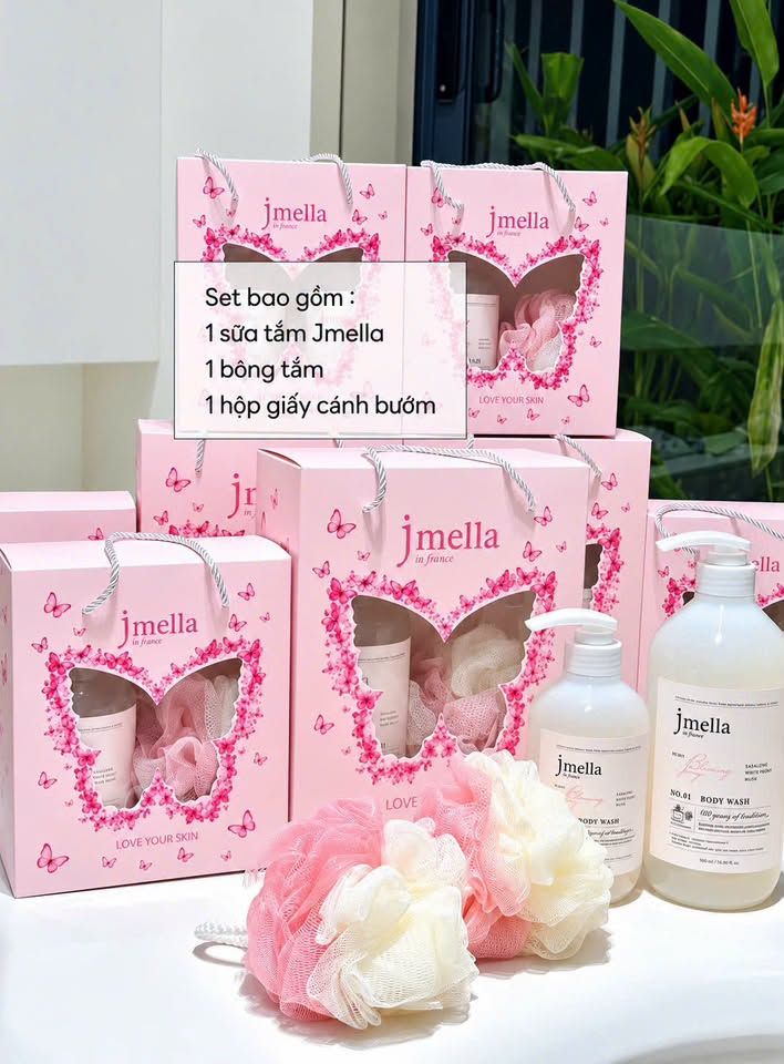 Sét Sữa tắm Jmella NO.02 dưỡng ẩm Hương nước hoa