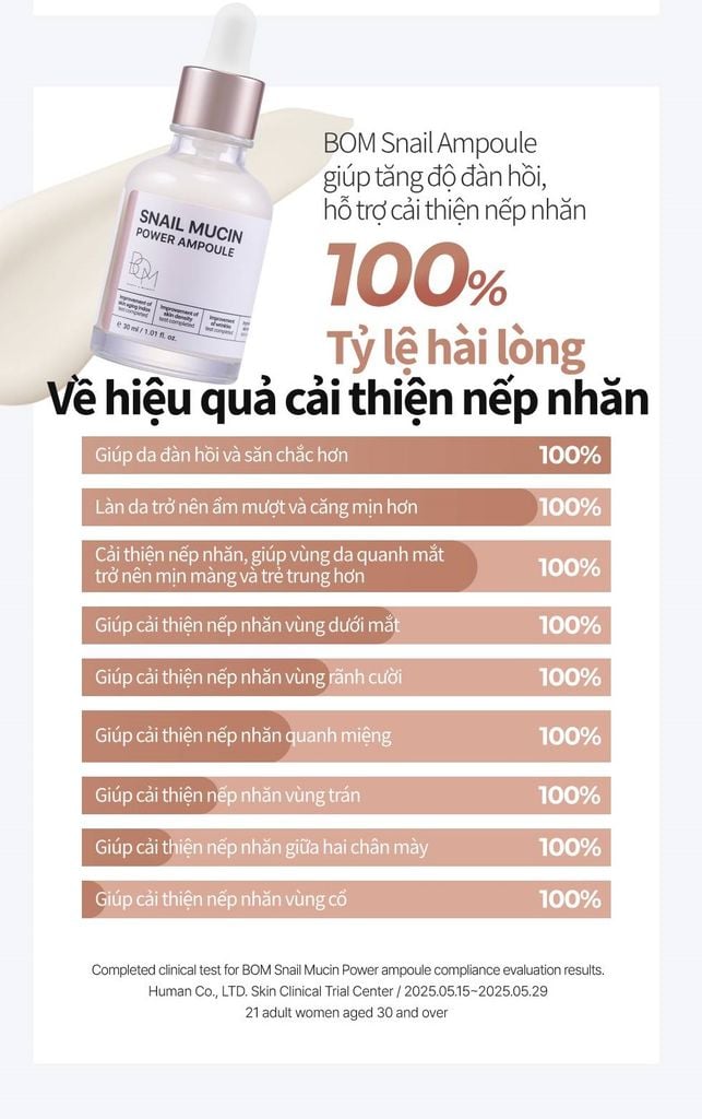 Serum B.O.M Dưỡng Sáng, Làm Mờ Nếp Nhăn 30ml
