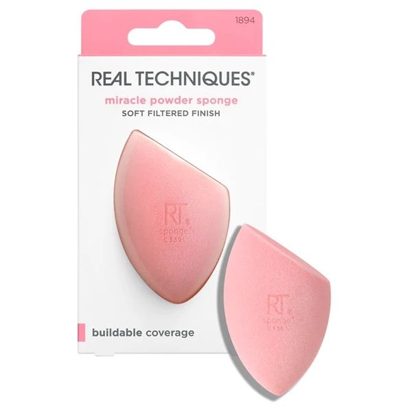 Mút Tán Phấn Phủ Real Techniques Miracle Powder Sponge (Hồng)