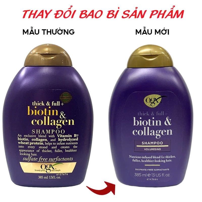 Dầu gội OGX Biotin & Collagen 385ml
