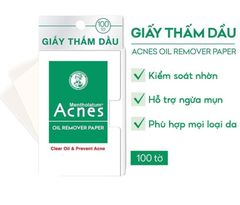 Giấy Thấm Dầu Acnes Kiểm Soát Nhờn, Ngừa Mụn 100 Tờ