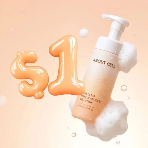Bọt Tẩy Trang About Cell Pure Clear Makeup Remover Cell Foam 140ml