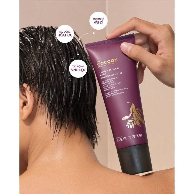 Tẩy Tế Bào Chết Da Đầu Cocoon Chiết Xuất Bồ Kết 200ml