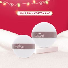Bông phấn khô Vacosi BP19 tròn nhỏ 1 cái