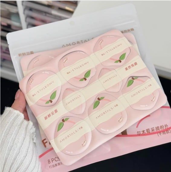 Set 8 mút Amortal tự tách rời quả đào