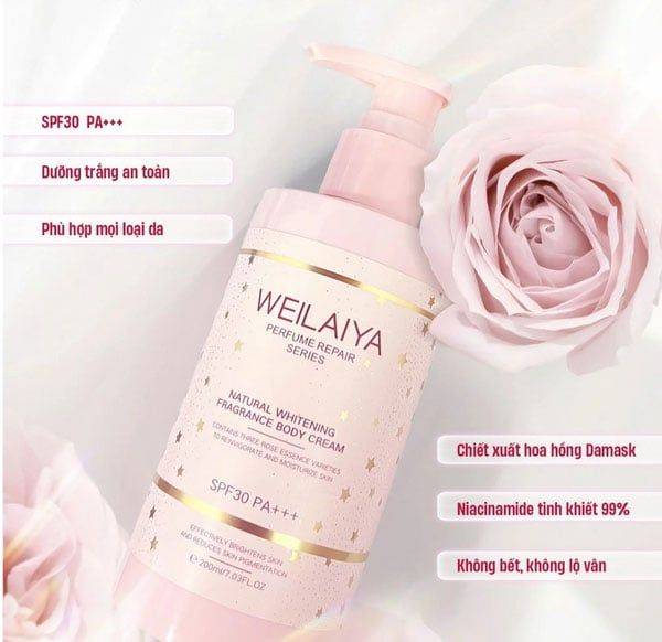 Kem Dưỡng nâng tone da Weilaiya Natural Whitening 200ml