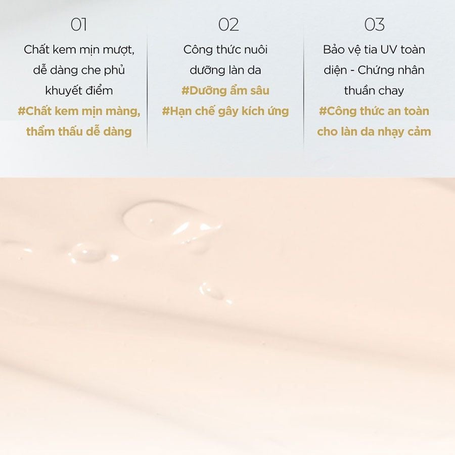 Kem nền Bom cover Flex BB cream spf50 - 02 ivory