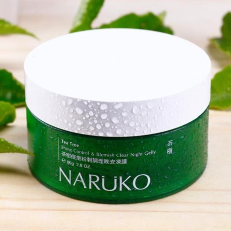 Mặt nạ ngủ tràm trà Naruko Tea Tree Shine Control & Blemish Clear Night