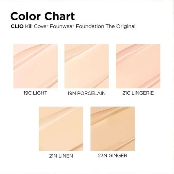 Kem Nền Clio Kill Cover Founwear Foundation The Original